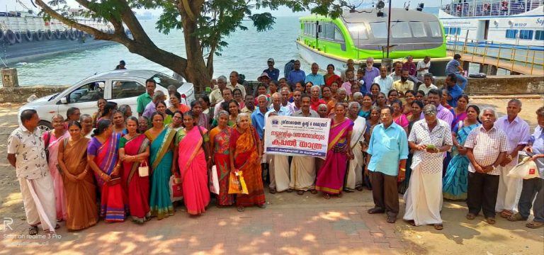 അറബിക്കടലിന്റെ ആഴപരപ്പും സൗന്ദര്യവും ആസ്വദിച്ച് വയോജന വേദി കപ്പൽ യാത്ര